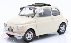 1/12 KK-Scale 1968 Fiat 500 F Custom with Removable Top (Cream White) Car Model