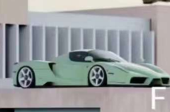 1/18 General Models Ferrari Enzo with Extra Engine (Green) Resin Car Model Limited 20 Pieces