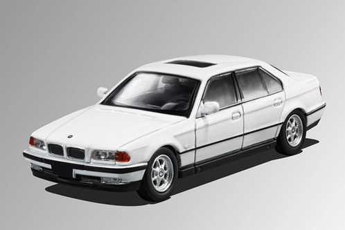 1/64 DCM 1996-1998 BMW E38 7-Series L7 (White) Diecast Car Model
