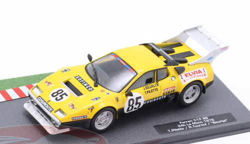 注目 1978 Altaya 1/43 Ferrari Ecurie LeMans 24h #85 BB 512 自動車