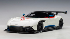 1/18 AUTOart Aston Martin Vulcan (Stratus White with Blue Stripes) Car Model