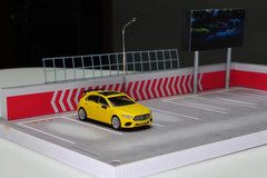 1/64 Kiloworks 2023 Mercedes-Benz A45 S AMG (Yellow) Diecast Car Model