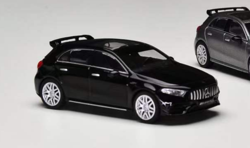 1/64 Kiloworks 2023 Mercedes-Benz A45 S AMG (Black) Diecast Car