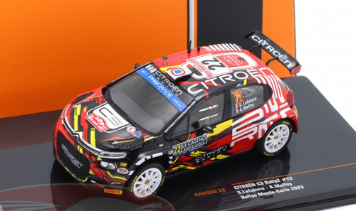 RAM845 - Ixo 1:43 IXO Citroen C3 Rally2 #54 Rally Montecarlo 2022 S.Lefebvre A.Malfoy Red Blue White RAM845 ( - Auto Rally