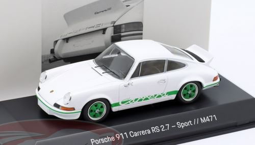 1/43 Dealer Edition Porsche 911 Carrera RS 2.7 Sports (M471) (White &  Green) Car Model