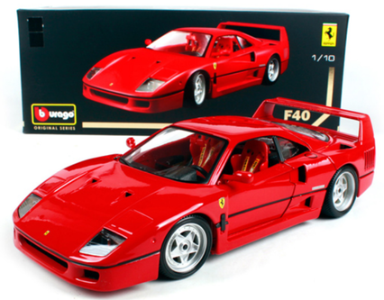 2台まとめBurago Ferrari F40&ブラーゴ ジャロモデナスピリット Burago 1/18 Ferrari F40 Made in Italy / ブラーゴ フェラーリF40