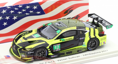 1/43 Spark 2021 Lexus RCF GT3 #12 24h Daytona AIM Vasser Sullivan Racing Robert Megennis, Zach Veach, Townsend Bell, Frankie Montecalvo Car Model