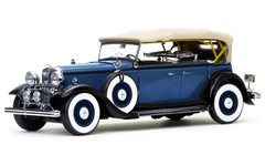 1/18 Sunstar 1932 Ford Lincoln KB Top Up (Blue) Diecast Car Model