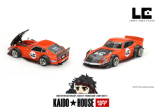 1/64 Kaido House & Mini GT Fairlady Z Kaido GT “ORANGE BANG” Larry Chen V1 Diecast Car Model