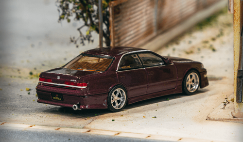 1/64 Tarmac Works VERTEX Toyota Mark II JZX100 Purple Metallic