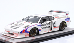 1/18 Tecnomodel 1981 BMW M1 Turbo #51 DRM Nürburgring Lubrifilm Schnitzer BMW Team Hans-Joachim Stuck Car Model