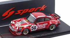 1/43 Spark 1976 Porsche 934 #58 24h LeMans G.V.E.A. Porsche Club Romand Bernard Chenevière, Peter Zbinden, Nicolas Bührer Car Model