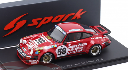 1/43 Spark 1976 Porsche 934 #58 24h LeMans G.V.E.A. Porsche Club 1/43 Spark 1976 Porsche 934 #58 24h LeMans G.V.E.A. Porsche Club