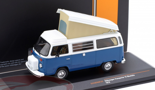 1/43 Ixo 1978 Volkswagen VW T2 Westfalia with Roof Tent (Blue
