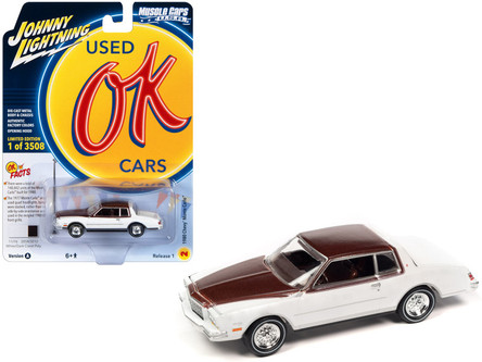 1980 Chevrolet Monte Carlo White and Dark Claret Brown Metallic
