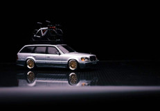 1/64 Mortal Mercedes-Benz E-Class E300 Wagon S124 (Silver) Diecast Car Model