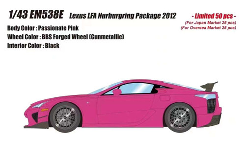 ミニカー EBBRO Lexus LFA Nurburg Ring Package LEXUS LFA NURBURGRING PACKAGE MATTE BLACK BY AUTOart 1:18