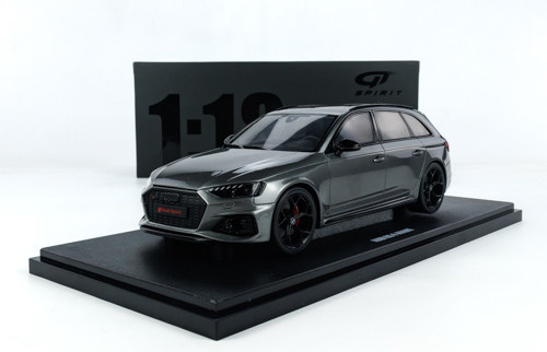 アウディ　RS4 アバント　1/18 GT SPIRIT 1/18 GT Spirit Audi RS4 Avant Competition Daytona Grey Resin Car