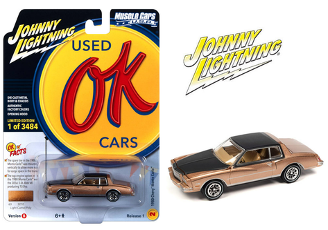 1/64 Johnny Lightning 1980 Chevrolet Monte Carlo (Bronze) Diecast