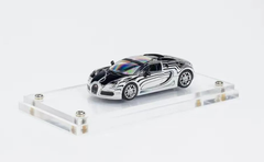 1/64 Mortal Bugatti Veyron (Blue & Black) with Removable Rear Wing Diecast Car Model