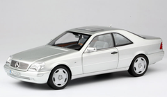 1/18 Norev Mercedes-Benz Mercedes 1997 CL-Class CL-Klasse CL600 Coupe (Silver) Diecast Car Model