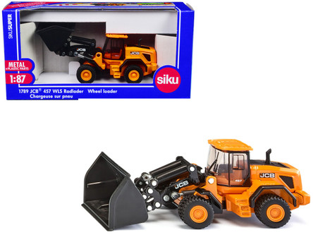 JCB 457 WLS Wheel Loader Yellow 1/87 (HO) Diecast Model by Siku