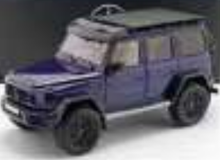 1/18 NZG Mercedes-Benz G63 4x4 (Dark Blue) with Roof Rack & Ladder Diecast Car Model