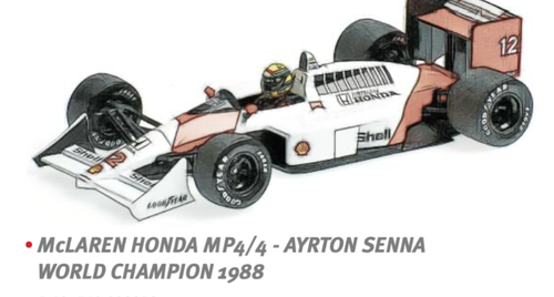 1/18 MINICHAMPS MCLAREN HONDA MP4/4 - AYRTON SENNA - WORLD