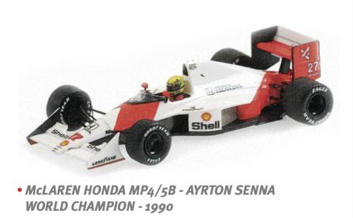 1/43 MINICHAMPS MCLAREN HONDA MP4/5B - AYRTON SENNA - WORLD