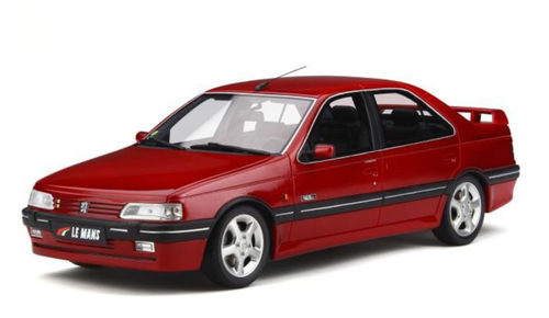 1/18 OTTO 1993 Peugeot 405 Mi16 Le Mans (Red) Resin Car Model