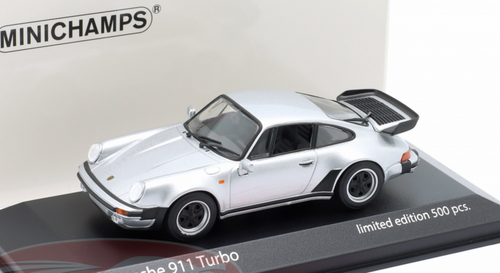 1/43 Minichamps 1977 Porsche 911 (930) Turbo (Silver) Car Model
