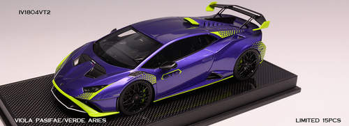 Modèle En Résine Bleue Ultra Unique 1:18 Lamborghini Aventador SVJ Roadster Blue Model Car
