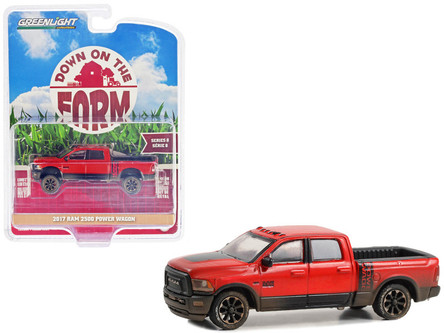 2017 Dodge Ram 2500 Power Wagon Pickup Truck Red with Mud Splatter