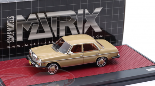 1/43 Matrix 1974 Mercedes-Benz 300D (W115) US Version (Beige Gold