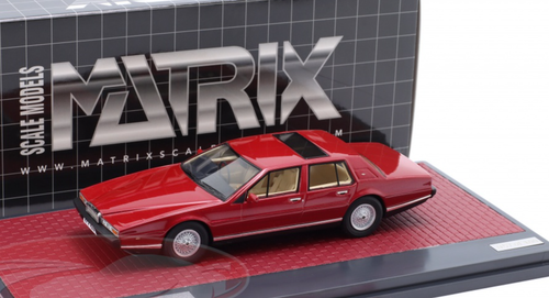 1/43 Matrix 1980 Aston Martin Lagonda S2 (Red Metallic) Car Model