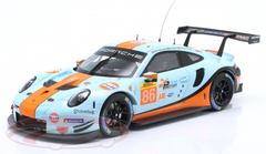 1/18 Ixo 2019 Porsche 911 RSR #86 1000 Miles Sebring WEC Gulf Racing UK Mike Wainwright, Ben Barker, Thomas Preining Car Model