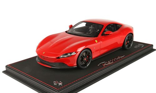 ミニカー　1/18 Ferrari Roma Spider Open Roof Corsa Red 322 Gloss Black Wheels ケース無 [P18230B1] BBR 1:18 Ferrari Roma Spider Open Roof - Rosso Corsa 322 Red