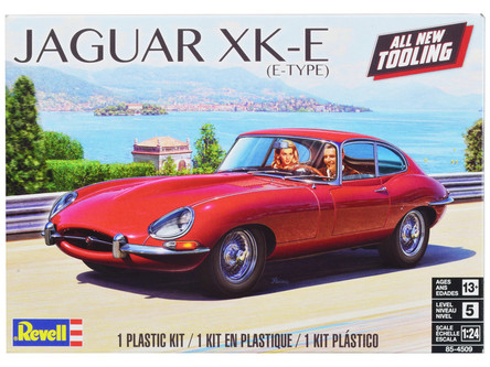 Level 5 Model Kit Jaguar XK-E (E-Type) 1/24 Scale Model by