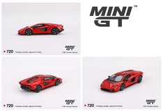 1/64 Mini GT Lamborghini Countach LPI 800-4 (Rosso Mars) Diecast Car Model