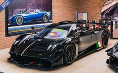 1/18 BBR Pagani Huayra R (Gloss Black) Car Model Limited 100 Pieces