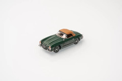 1/64 GFCC Mercedes-Benz 300SL Roadster Soft Top (Green with Black Wheels) Diecast Car Model