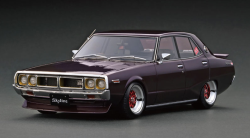 1/18 Ignition Model Nissan Skyline 2000 GT-X (GC110) Purple