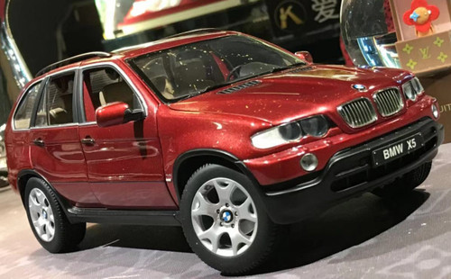  X5 ミニカー レッド 1/18 Kyosho BMW E53 X5 (Red) Diecast Car Model - LIVECARMODEL.com