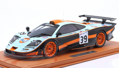 1/12 TopMarques 1997 McLaren F1 GTR Longtail #39 24h LeMans Gulf Team Davidoff McLaren Ray Bellm, Andrew Gilbert-Scott, Masanori Sekiya Resin Car Model