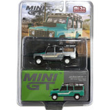 CHASE CAR 1/64 Mini GT 1985 Land Rover Defender 110 County Station Wagon Trident Green Diecast Car Model