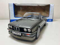 DAMAGED AS-IS 1/18 Model Car Group 1986 BMW Alpina C2 2.7 E30 Convertible (Grey Metallic) Car Model