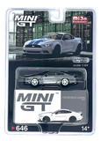 CHASE CAR 1/64 Mini GT Ford Mustang GT LB-Works (Chrome Silver) Diecast Car Model