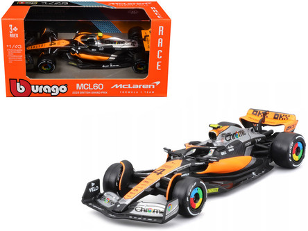 1/43 BBurago 2023 Formula 1 Lando Norris McLaren MCL60 #4 2nd