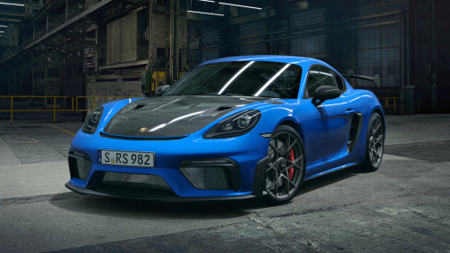 Minichamps 1:43 Porsche 718 Cayman GT4 RS (982) in Gentian