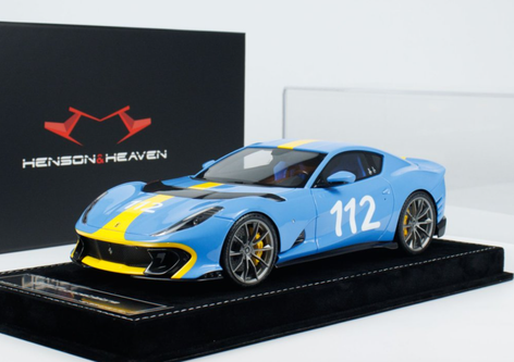 HH 1/64 フェラーリ 812c ホワイト&ブルー　2台セット QQ20241229180622__63398.